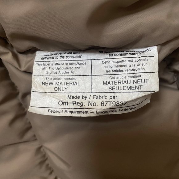 Vintage Eddie Bauer Goose Down Jacket Men's Size Medium Green Tan Made In USA - Picture 10 of 12